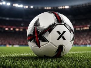Ballon de football personnalisé X, blanc, noir, rouge, logo X, ballon de football professionnel pour match |   OEM ODM |   Fabricant |   Design haut de gamme - Product Image 6