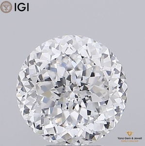 Diamant de laboratoire CVD certifié IGI, pureté VS1, couleur E, 3,00 carats, taille portugaise, pour alliance de mariage spectaculaire - Product Image 1