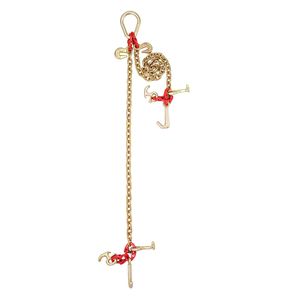 Catena di traino G80 V Bridle 5/16 X 3FT con ganci a grappolo R T J per trasporto e traino - Product Image 4