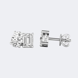 Pendientes ovalados de esmeralda con diseño de diamantes, joyería elegante, accesorio de moda, uso diario, regalo para mujer - Product Image 6