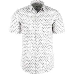 Camisa de vestir de manga corta de corte regular para hombre, camisa informal con botones y estampado único para verano, vacaciones, playa y uso diario - Product Image 3