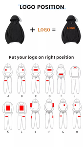 High Quality 100% Polyester Custom Hoodie Set USA Size Men's <b>Tracksuit</b> for Sublimation Printing - Product Image 3