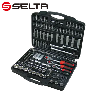 SELTA热销新产品150 Pcs插座套装汽车维修，汽车维修使用专业手动工具
