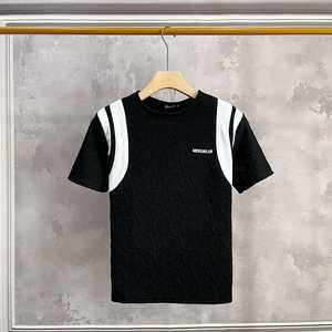 Yarn Dyed Men's T Shirt <b>Foam</b> Fabric Round Neck Breathable 160gsm Youth Active Look - Product Image 2