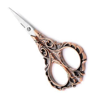 Ciseaux de couture exquis de petite taille pour salon de beauté, ensemble de ciseaux à broder vintage en acier inoxydable - Product Image 4