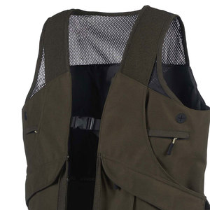 Gilet de tir léger en maille marron pour hommes, idéal pour le tir au clay et le skeet, par Upland Sporting - Product Image 3