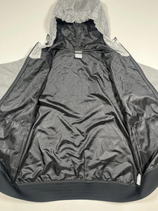 เสื้อแจ็คเก็ต Anorak สีเงินแบบมีฮู้ด ซิปเต็มตัว บุผ้าเพชร แนวสปอร์ต ลำลอง ไซส์พลัส สำหรับทุกเพศ - Product Image 3