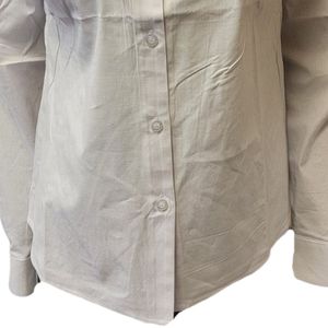<b>White</b> Button Down Collar Shirt Women <b>Long</b> Sleeve Casual <b>Top</b> Embroidered Design Fashion Apparel Office Wear Elegant Daily - Product Image 2