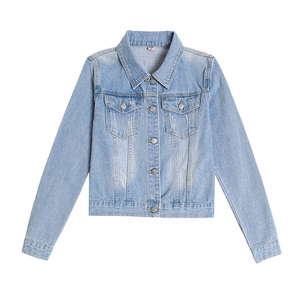 Veste en jean pour femmes en gros pour les magasins de vêtements universitaires, marque privée, personnalisation, vente en gros, usine - Product Image 1