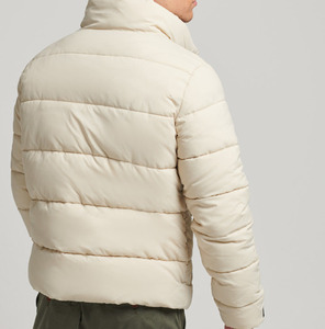 Relaxed Fit Hooded <b>Waterproof</b> Winter Canvas <b>Padded</b> Lightweight Custom Embroidery Logo Front Casual Wear Solid Color <b>jacket</b> - Product Image 1