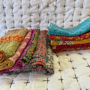 Serviettes Kantha personnalisées en coton pur, multicolores, pour dîner, réutilisables, vente en gros toute saison - Product Image 4
