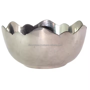 <b>Aluminium</b> Cast Serving Bowl Fruit Serving Bowl Luxury Silver <b>Aluminium</b> Serving Dish For Formal Events by Decor impex - Product Image 5