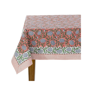 Nappe blanche à franges en coton texturé avec motif floral, taille personnalisée, nombre de fils élevé, pour événements en Inde, usage mondial - Product Image 4
