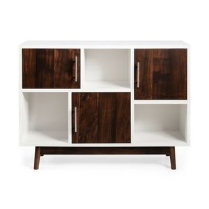 Credenza Minimalista in Metallo con Vani Portaoggetti per Sala da Pranzo, Soggiorno e Home Bar - Product Image 5