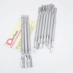 Empujador de Cutículas de Alta Calidad para Salón, Herramienta de Manicura de Doble Cabeza, Empujadores de Cutículas de Acero Inoxidable de Marca Privada, Herramientas para el Cuidado de las Uñas - Product Image 2