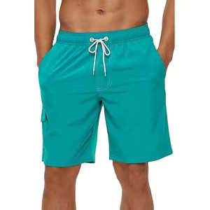 <b>Men's</b> Quick Dry Board Shorts Cargo Pocket Swim <b>Trunks</b> with Drawstring Waist Beach Sportswear Custom Logo Available - Product Image 3