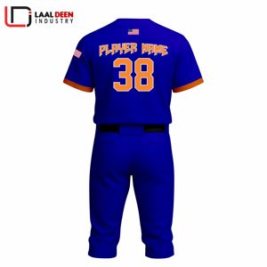 ชุดเบสบอลแบบซับลิเมชั่น พิมพ์ชื่อทีมและหมายเลข ชุดกีฬาเบสบอล เสื้อแจ็คเก็ตเบสบอล ยูนิเซ็กซ์ ชื่อทีมส่วนตัว - Product Image 3