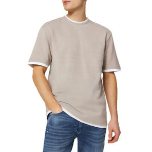 Camisetas de Manga Corta para Hombre de Alta Calidad, 100% Algodón, Tejido de Punto, Color Sólido, Impresión de Logotipo Personalizado, Formal, Altamente Recomendado - Product Image 1