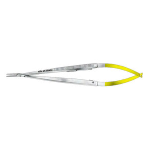 Pinces chirurgicales, instruments dentaires et chirurgicaux, porte-aiguilles micro Castroviejo à manche plat TC, instrument médical - Product Image 1
