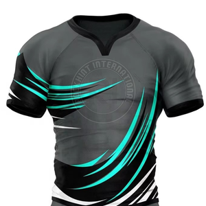 Tenue d'équipe de rugby pour hommes, ensemble de shorts en jersey de polyester léger et durable, idéal pour l'entraînement et les matchs compétitifs - Product Image 5