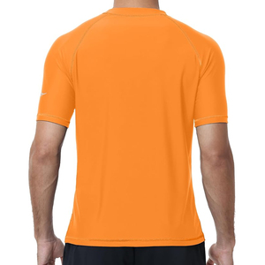 เสื้อแรชการ์ดแขนยาวสีดำสำหรับผู้ชาย แห้งเร็ว 220 กรัม พิมพ์ลายด้วยเทคนิคฮีททรานเฟอร์ ผลิตจากโพลีเอสเตอร์ เหมาะสำหรับกีฬาทางน้ำและกิจกรรมชายหาด - Product Image 4