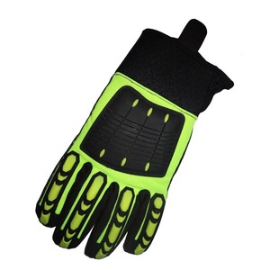 Gants de sécurité mécaniques robustes à prix de gros, respirants et confortables, en cuir de 8 oz, fabriqués en TPE - Product Image 4