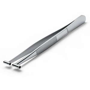 Stainless Steel AZ-ST-03 5 Inch Septum Tweezers & <b>Pick</b>-<b>Up</b> <b>Tools</b> with 2.5mm Inner Hole for Professional Body Piercing - Product Image 1