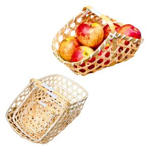 Artisan <b>Straw</b> <b>BAMBOO</b> GIFT BASKET Durable, Elegant, and Handmade Woven Packaging Basket - Product Image 1