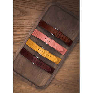 Correa de reloj de cuero de lagarto hecha a mano de alta calidad Original 22mm correas de reloj de cuero genuino directo de fábrica - Product Image 3