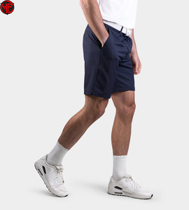 Shorts de golf plissés extensibles pour hommes, shorts de tennis décontractés, taille mi-haute élastique, séchage rapide, vêtements de sport d'extérieur, logo personnalisé - Product Image 4