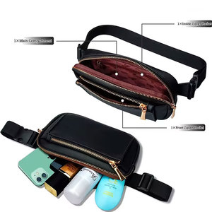 Fashion PU Camouflage Hunting Waist Bag Arcuate Shoulder Strap Zipper Closure Unisex Crossbody Belt Bag Travel Hiking Running - Product Image 4
