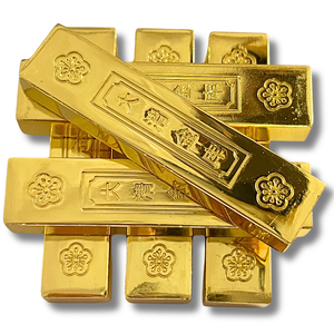 Lingote de Latón Chapado en Oro de 1 kg, Precio de Fábrica, Lingote Metálico Decorativo Fundido a Mano, Regalo Corporativo, Colección, Exhibición - Product Image 6