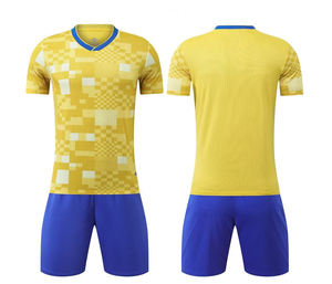 Men's Red Geometric Print Soccer Jersey Set Short Sleeve V-Neck Moisture Wicking Polyester Uniform <b>Athletic</b> Fit All Seasons - Product Image 6