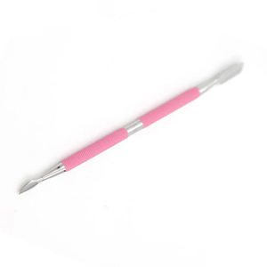 Pousse-cuticules en acier inoxydable de haute qualité 2026, outil de manucure personnalisé, fonction de nettoyage des ongles, double extrémité, design écologique - Product Image 5