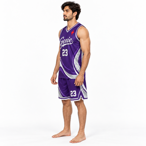 Uniforme de baloncesto deportivo que ofrece comodidad ligera, transpirabilidad, rendimiento y excelente flexibilidad durante los partidos. - Product Image 3
