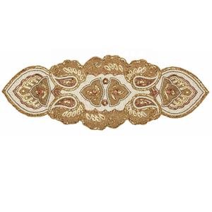 Nouvel arrivage Chemin de table en perles de verre fait à la main Chemin de table de Noël perlé Accent de table décoratif pour les mariages à manger - Product Image 2