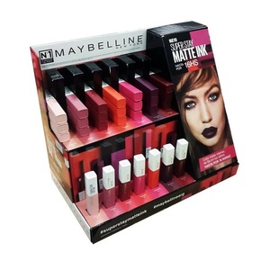 โลโก้ที่กําหนดเองการพิมพ์แบรนด์กระดาษแข็ง PDQ เคาน์เตอร์กระดาษลูกฟูกเดสก์ท็อปกล่องขายปลีกสําหรับเครื่องสําอาง - Product Image 2