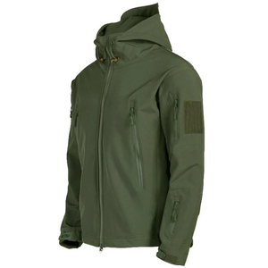 Mens hooded <b>fleece</b> <b>lined</b> softshell <b>jacket</b> waterproof hiking outdoor sportswear windbreaker wholesale factory price bulk orders - Product Image 5