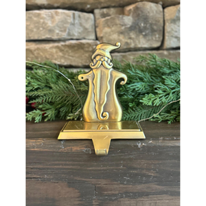 Classic Silver Christmas <b>Stocking</b> <b>Holders</b> Hangers Santa Claus Design For Mantel Metal Hooks Design Decoration Ornaments Supplies - Product Image 5