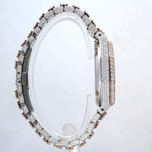 Reloj de Alta Calidad Personalizado con Diamantes Cultivados en Laboratorio, Reloj de Acero Inoxidable de la Mejor Calidad para Hombre - Product Image 2