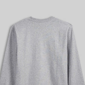 T-shirt homme à manches longues, design uni, prix avantageux / Service OEM pour les acheteurs en gros, col rond, prix compétitif - Product Image 5