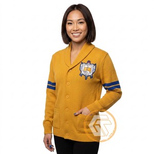Appliques brodées personnalisées en acrylique Sigma Gamma Rho, boutonnées sur le devant, pour l'hiver, de haute qualité, respirantes et anti-plis, pour femmes - Product Image 1