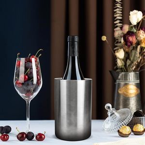 Enfriador de Botellas de Vino de Acero Inoxidable de Alta Calidad, Cubo Enfriador de Champán y Vino de Doble Capa Aislado para Accesorios de Bar en Casa - Product Image 4