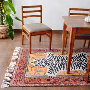 Alfombra Rectangular Antideslizante para Mascotas, Diseño Tigre de Bengala, Fabricada a Máquina, para Sala de Estar, Dormitorio, Hotel - Product Image 2