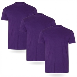 T-shirt décontracté pour homme de qualité supérieure, en coton uni, col rond, confortable, respirant, vêtements modernes pour tous les jours, coton doux pour homme - Product Image 1