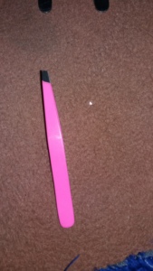 Pinzas para Cejas de Acero Inoxidable con Punta Inclinada Reutilizables Personalizadas al por Mayor de MACS Pink, Pinzas para Depilación y Maquillaje MSB- - Product Image 2