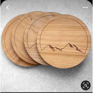 Sous-verre en bois rustique pour usage promotionnel - Product Image 6