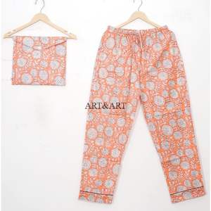 Conjunto de pijama familiar a juego para mujer, adulto, liso, suave, térmico, transpirable, de primavera, manga larga, cintura elástica personalizada para dormir - Product Image 3