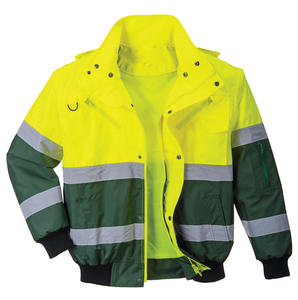 Customized Working Safety Jacket for Workers with High Quality Zipper Canvas Fabric <b>Quilted</b> Design and Front Logo - Product Image 4