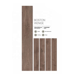 กระเบื้องปูพื้นไม้กระดาน200X1200mm กันลื่นความหนาแน่นสูงติดตั้งง่ายกระเบื้องหินสีเดียวสำหรับห้อง - Product Image 2